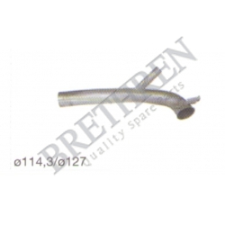 112656-SCANIA, -EXHAUST PIPE