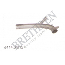 112655-SCANIA, -EXHAUST PIPE