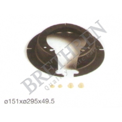 3005007900-SAF SAUER ACHSEN, -COVER PLATE, DUST-COVER WHEEL BEARING